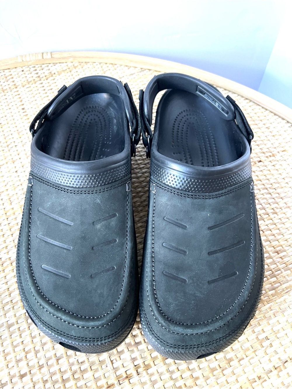Crocs Mens Classic Yukon Vista II LiteRide Clogs graphite adj heel strap 11 - Picture 3 of 10